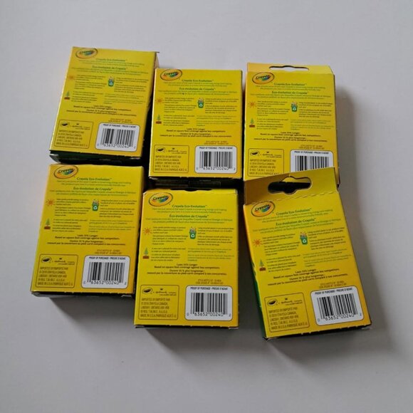 Crayola Crayons 6 boxes packs of 24 crayons lot NEW - Picture 2 of 2